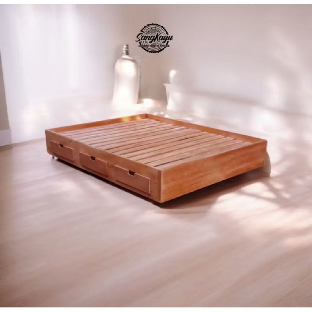 Divan Laci Dipan Kayu Laci 140x200 160x200 180x200 Dipan laci Minimalis Divan Alas Kasur