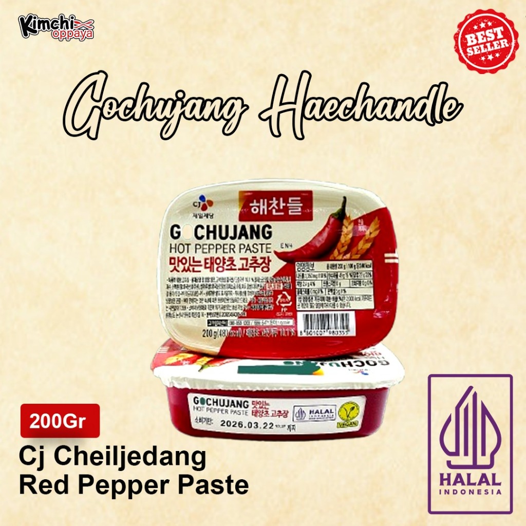 

Haechandle Gochujang Halal Saus Korean Red Pepper Paste 200Gr