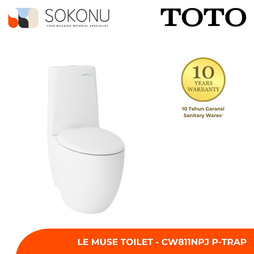 TOTO Le Muse Toilet - CW811NPJ P-Trap