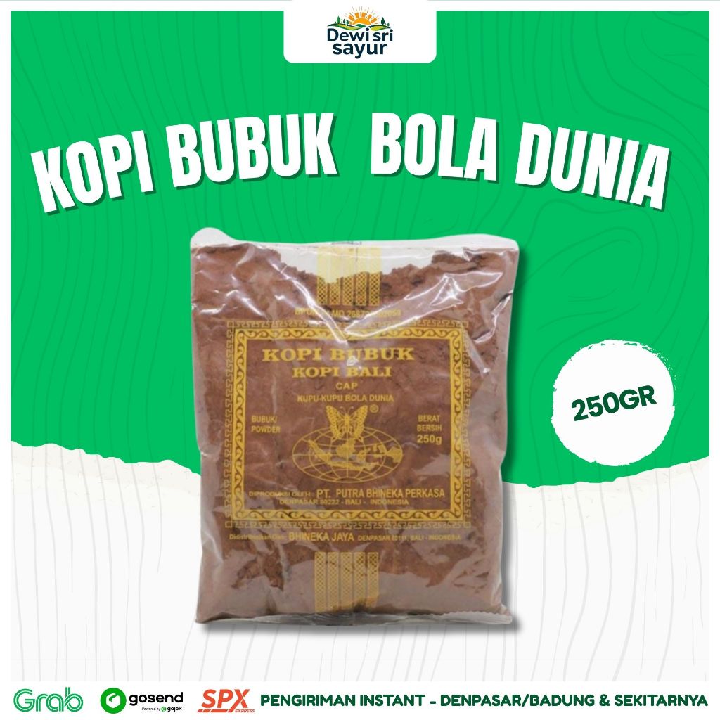 

Kopi Bubuk Bola Dunia 250gr – Dewi Sri Sayur