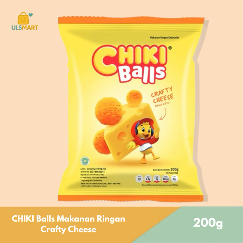 

CHIKI Balls Makanan Ringan Crafty Cheese 200 g