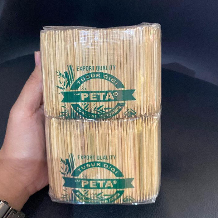Tusuk Gigi Bambu Cap PETA / Tusuk Gigi Bambu