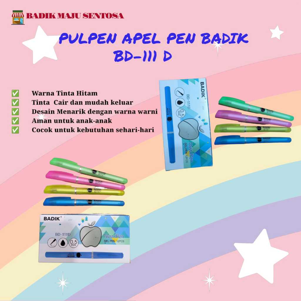

[Pcs] PULPEN APEL PEN (D) BADIK/GEL PEN/PULPEN CAIR/BALLPOINT/BOLPEN/ALAT TULIS READY MAKASSAR