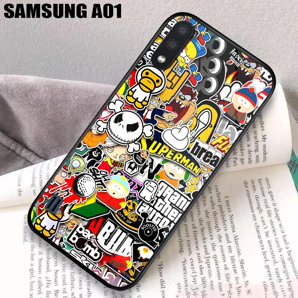Case Samsung Galaxy A01 - [Doodle M57] Aesthetic - Softcase Samsung Galaxy A01 - Case Protect Camera