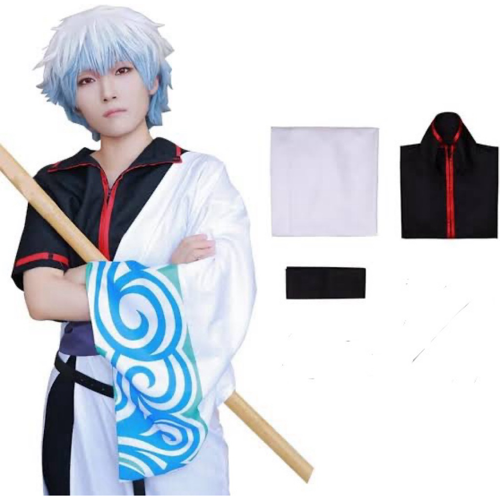 [QTakasi]Gintama Cosplay Costume Sakata Gintoki Kimono