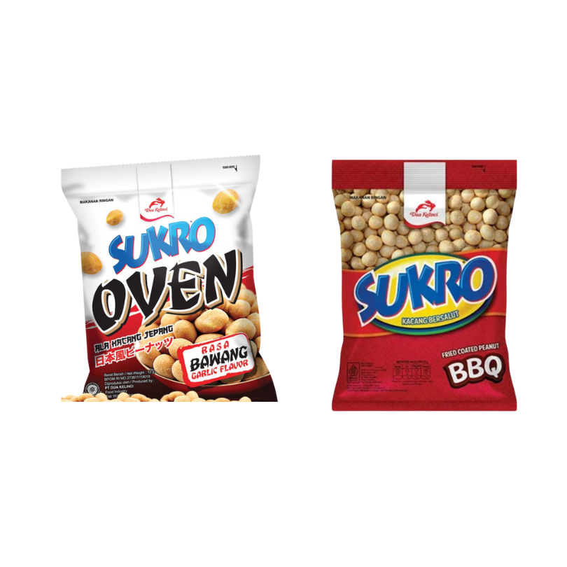 

KACANG SUKRO DUA KELINCI RASA BBQ & OVEN BAWANG 95GR