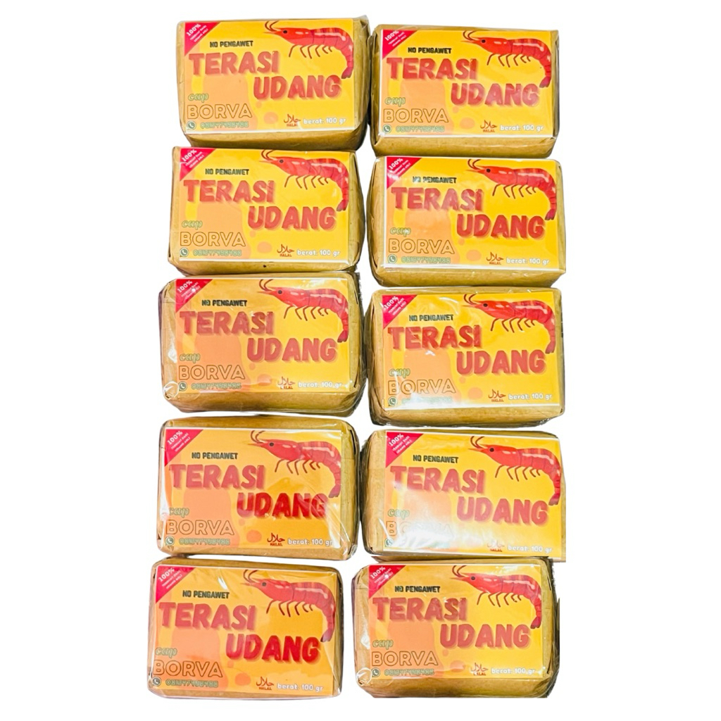 

TERASI UDANG ASLI 100% NO PENGAWET 100 gr ( 10 pcs)