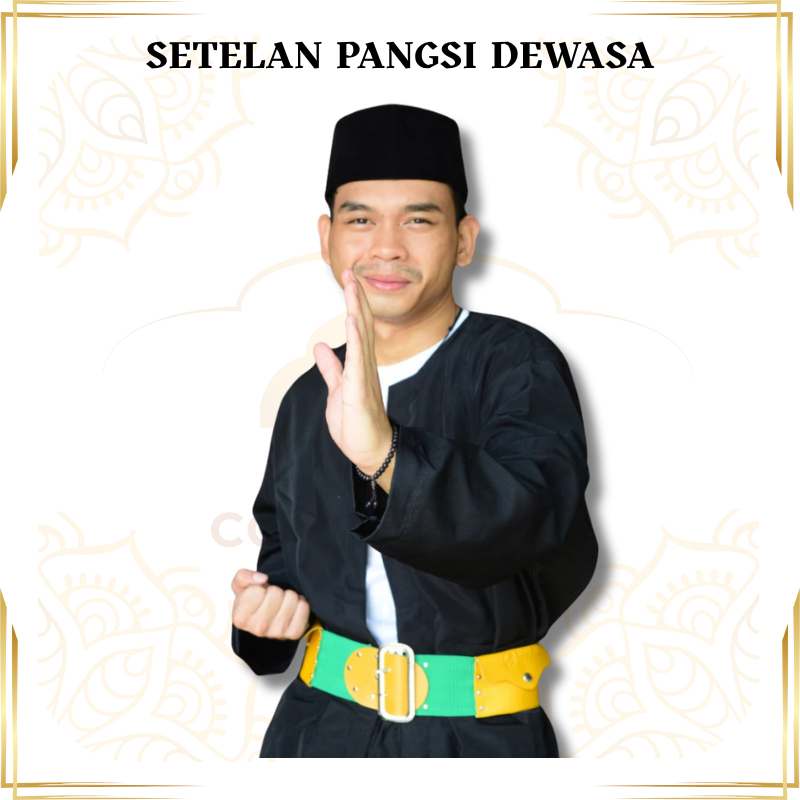 Baju Pangsi Betawi Dewasa Setelan Pangsi Dewasa Baju Pangsi Hitam Baju Pangsi Dewasa Lengkap