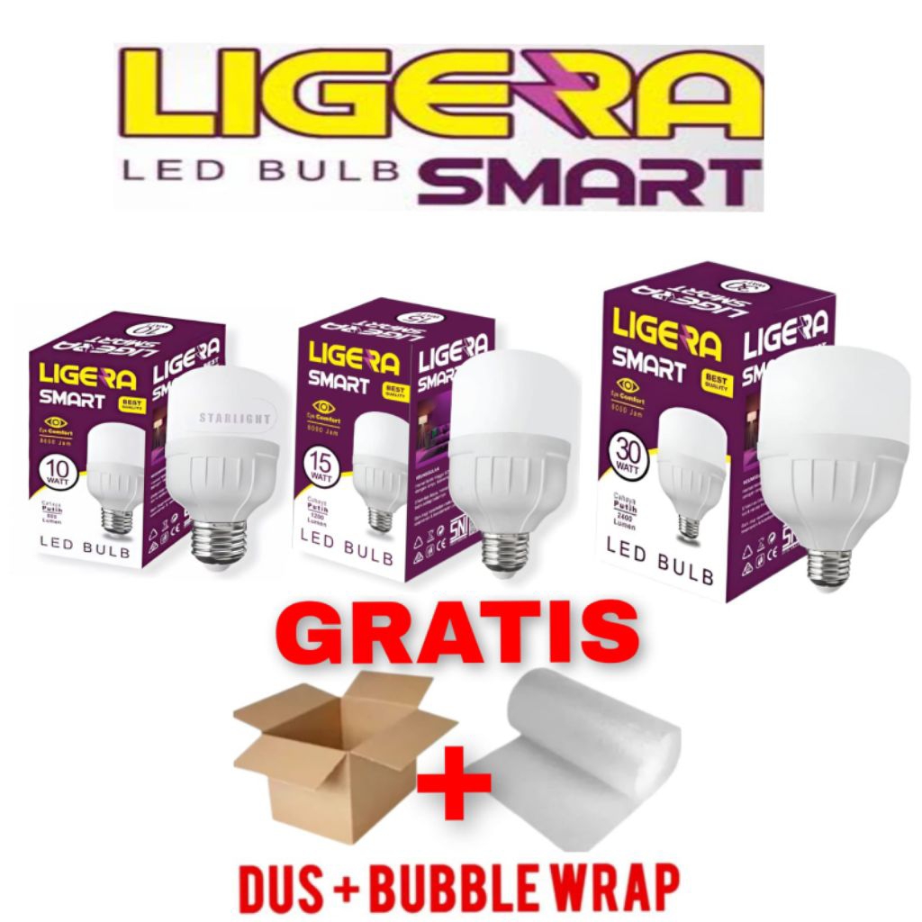 Lampu LED LIGERA Smart Bohlam LED Bolham LED