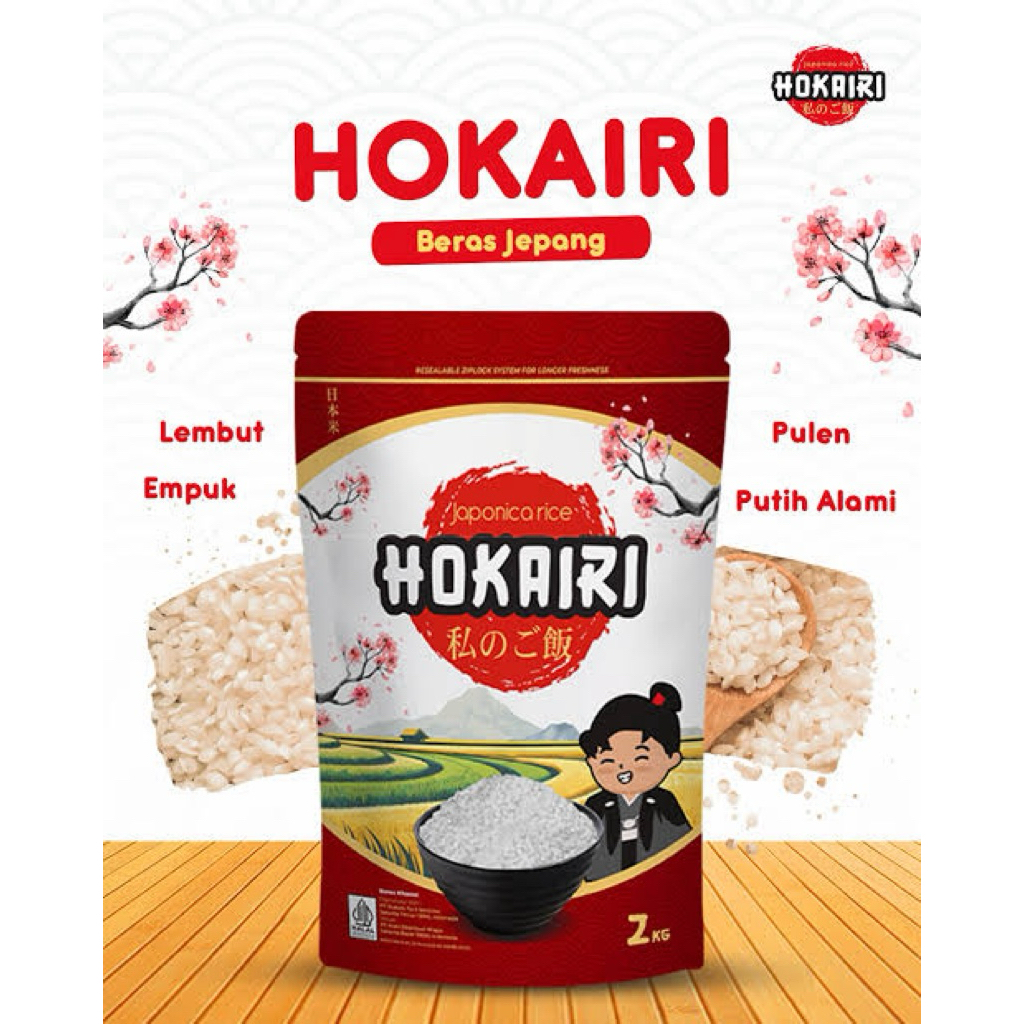 

Hokairi Beras Japonica Rice 2kg Beras Jepang