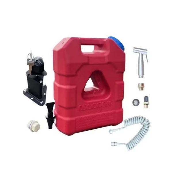Jerigen Air Kran 21 Liter Warna Merah | Jerry Can Air Kapasitas 21 Liter | Jerigen Air 21L + Bracket