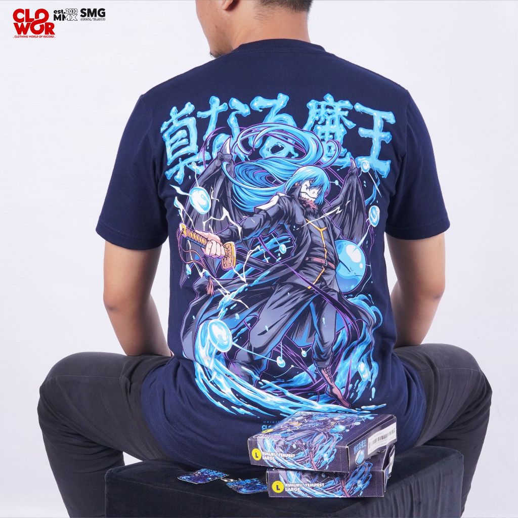 CLOWOR Rimuru Tempest The True Demon Lord Slime Anime Tensura Tensei Shitara Kaos T-shirt