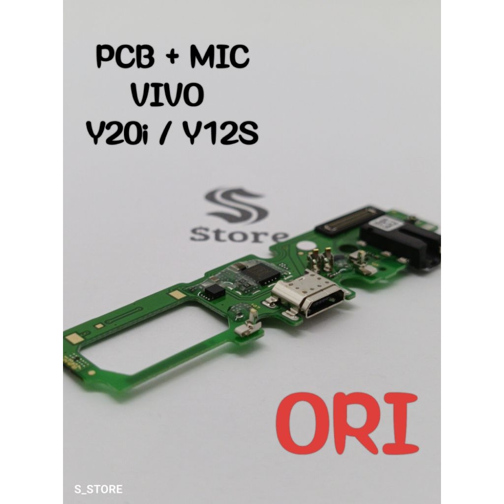 CONNECTOR CHARGER VIVO Y20I / Y12S ORI + IC PAPAN KONEKTOR CAS PCB BOARD VIVO Y20I / Y12S ORI + IC