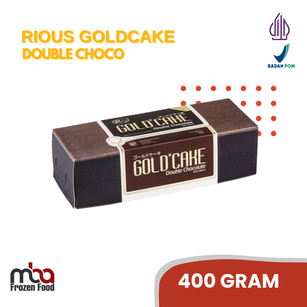 

Rious Gold Cake Double Chocolate /Rotibakar /Camilan /Frozenfood /Snack /Patties /Kue /Kuelapis /Chocolate /Brownies /Lapis
