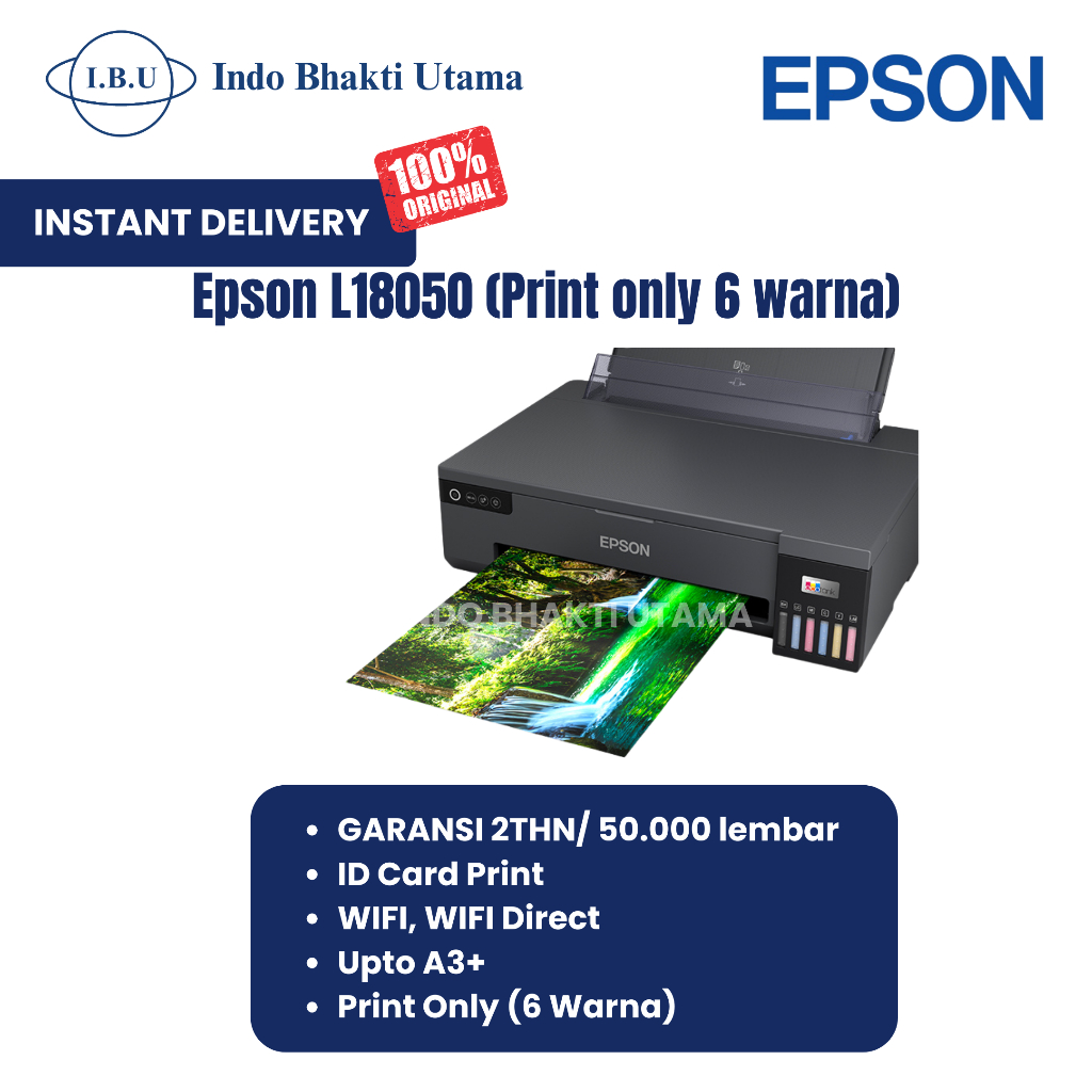 EPSON L18050 A3+ Printer Wireless 6 Warna (PENGGANTI L1800)