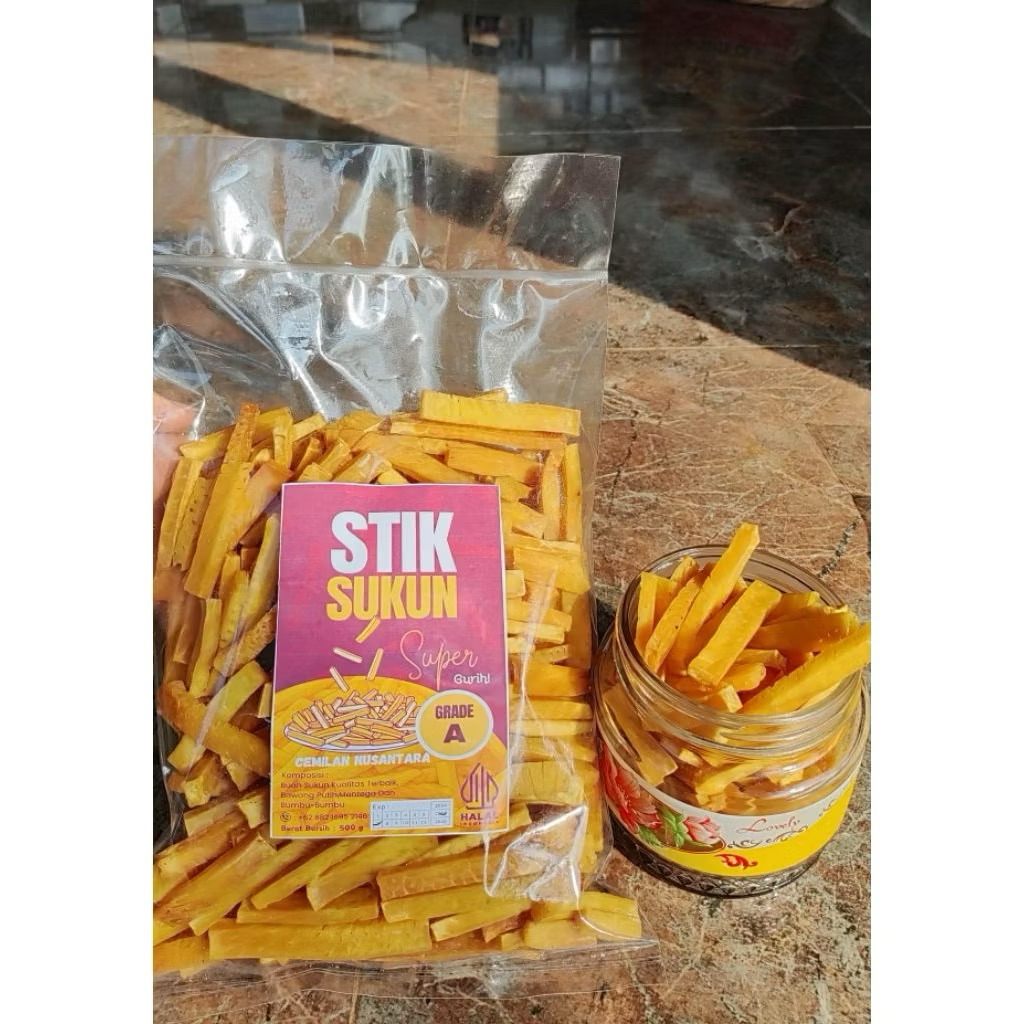 

Cemilan Stik Sukun Mentega Grade A kemasan 150gr-1kg