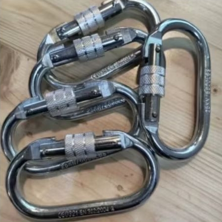 Carabiner Panjat Tebing / Carabiner Stainless 25 Kn
