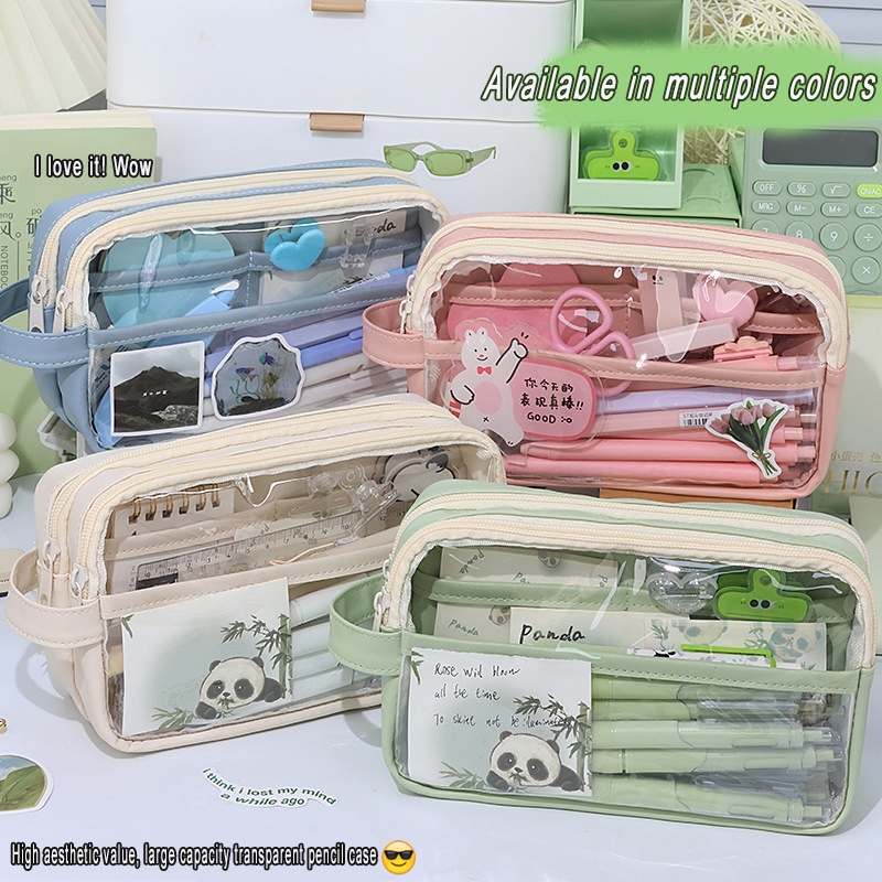 

Tas Pensil Transparan Berkapasitas Besar Tas Penyimpanan Alat Tulis Berkualitas Tinggi untuk Siswa Sekolah Dasar dan Menengah