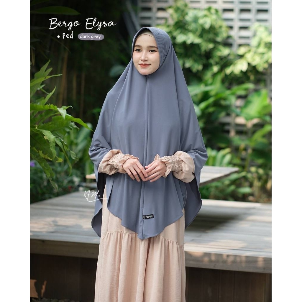 Bergo ped elysa by khumaira syar'i| bergo daily | bergo jersey | bergo syar'i