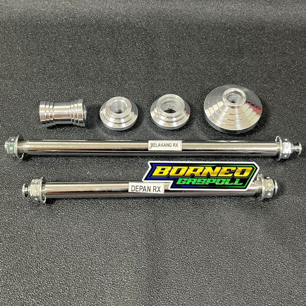 As roda depan belakang swiming arm Rx king custom anti karat set Bosh tromol RX king