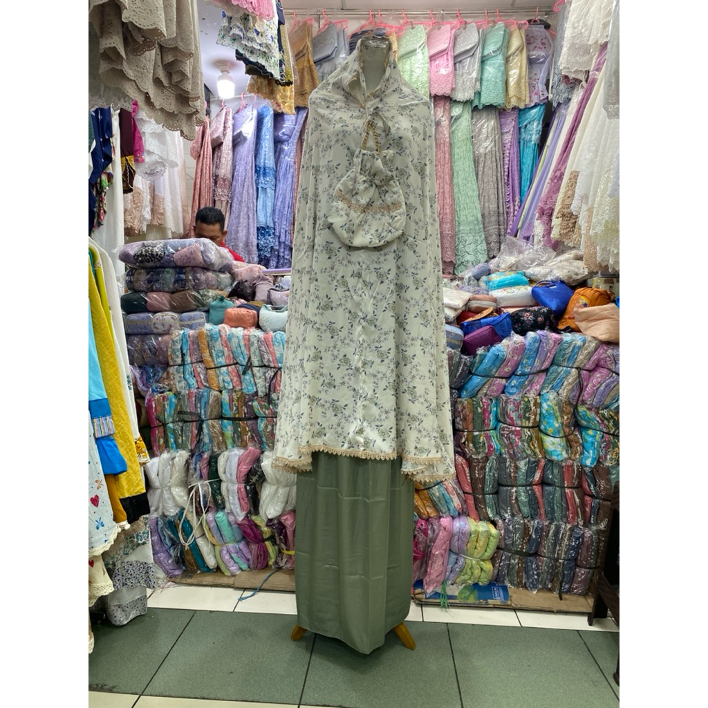 mukena sutra Armany slik premium 2in1