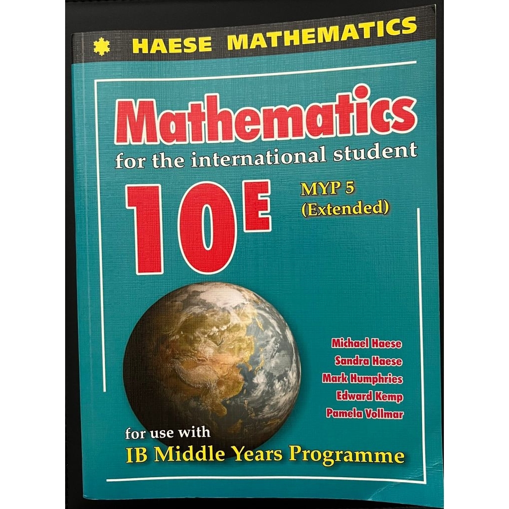 HAESE MATHEMATICS (MATHEMATICS FOR THE INTERNATIONAL STUDENT) 10E - MYP 5 EXTENDED