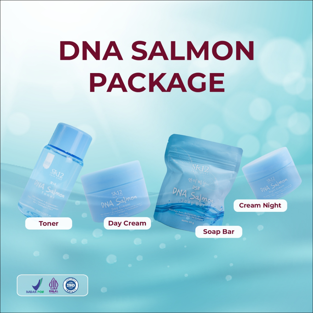 DNA Salmon SR12 /Day Cream DNA Salmon /Night Cream DNA Salmon /Toner DNA Salmon /Barsoap DNA Salmon
