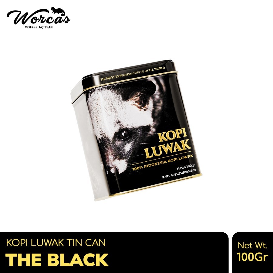 

WORCAS Kopi Luwak Black 100gr Tin Can