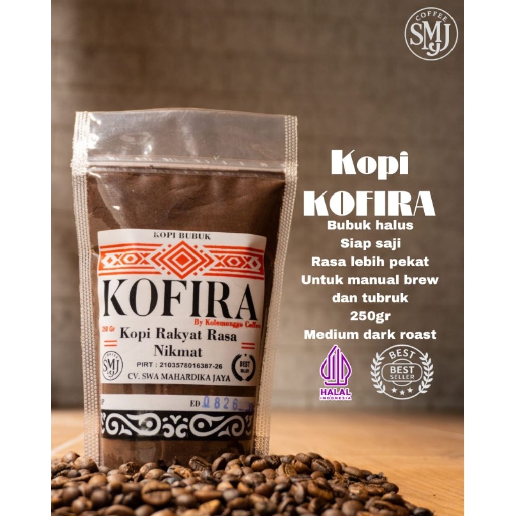 

Kofira Kopi Robusta Original – 250 g | Kopi Pekat, 100% Kopi Indonesia