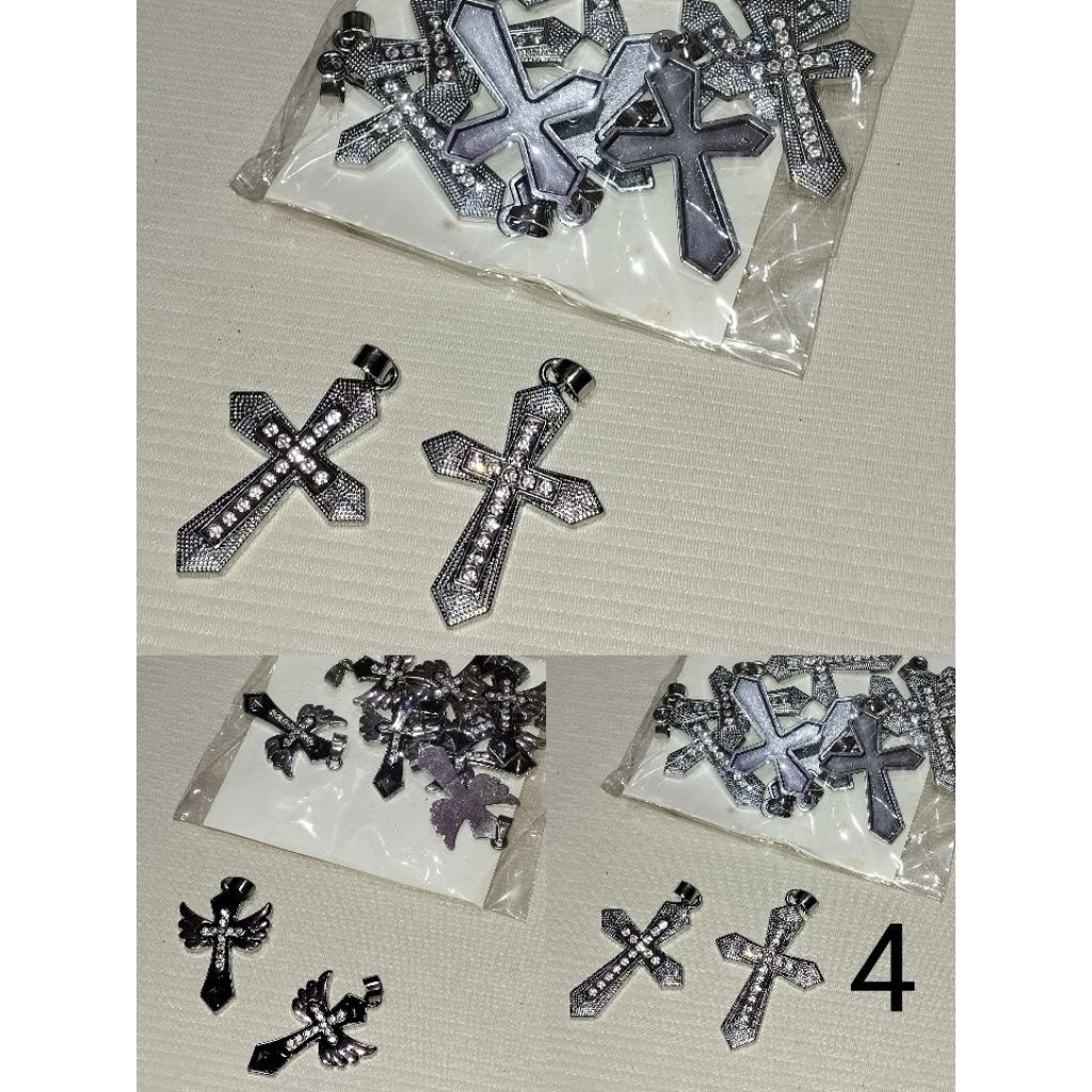 Liontin/Liontin Salib/Liontin motif/Liontin aksesoris/Liontin motif salib harga/pack isi 10pcs