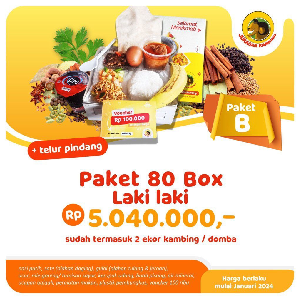 

Paket Aqiqah Box 80 Laki-Laki
