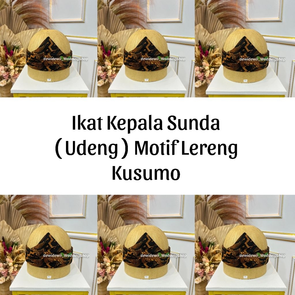 Iket Kepala Sunda / Udeng Instan - Motif Lereng Kusumo