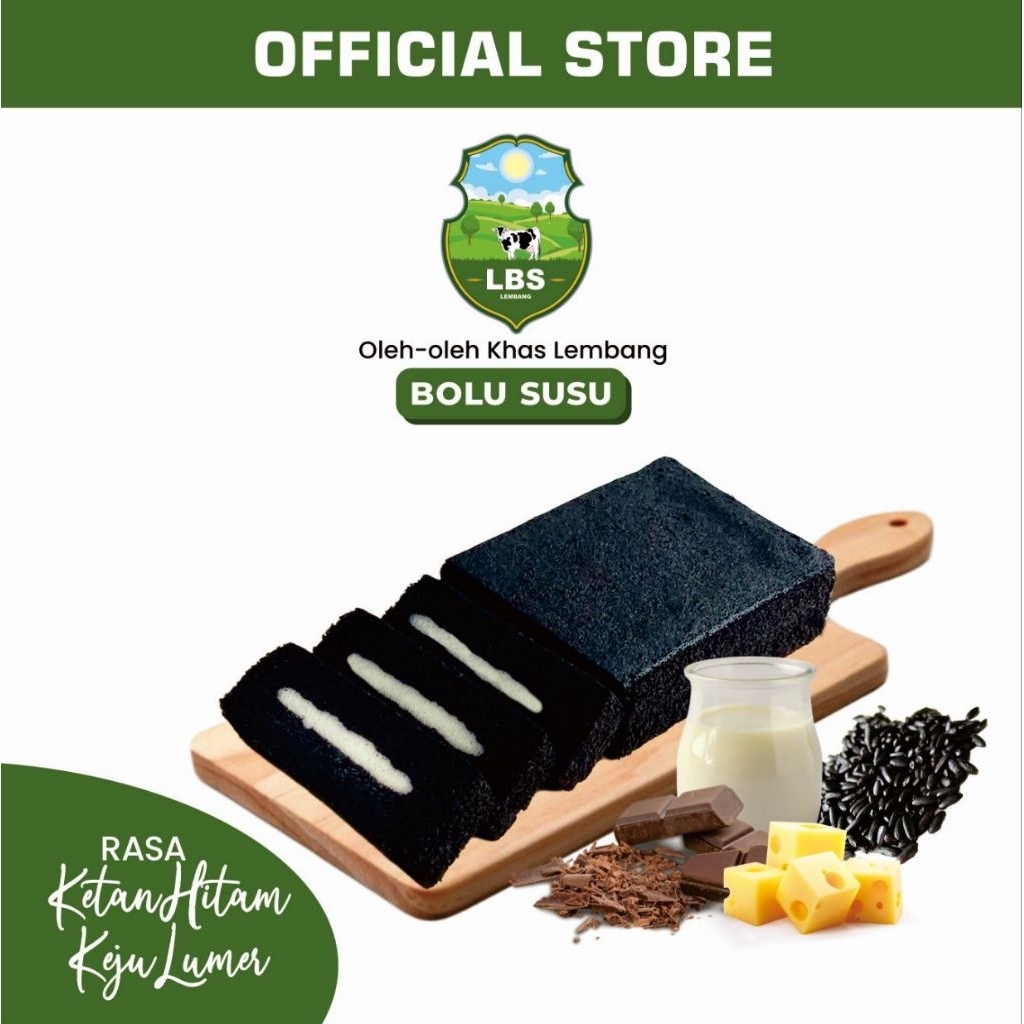

Lembang Bolu Susu Ketan Hitam Keju LBS