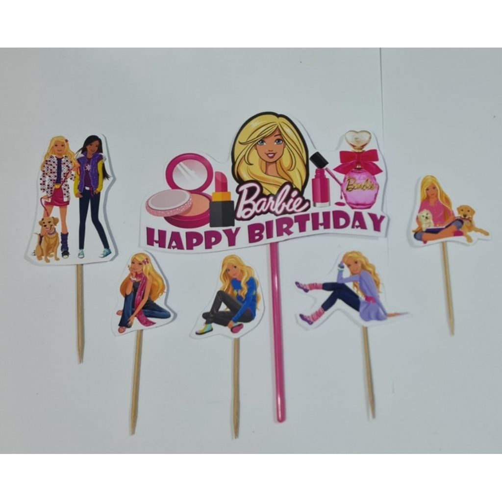 toper barbie / toper astronot / toper spiderman / toper karakter tusuk gigi / topper kertas ulangtah