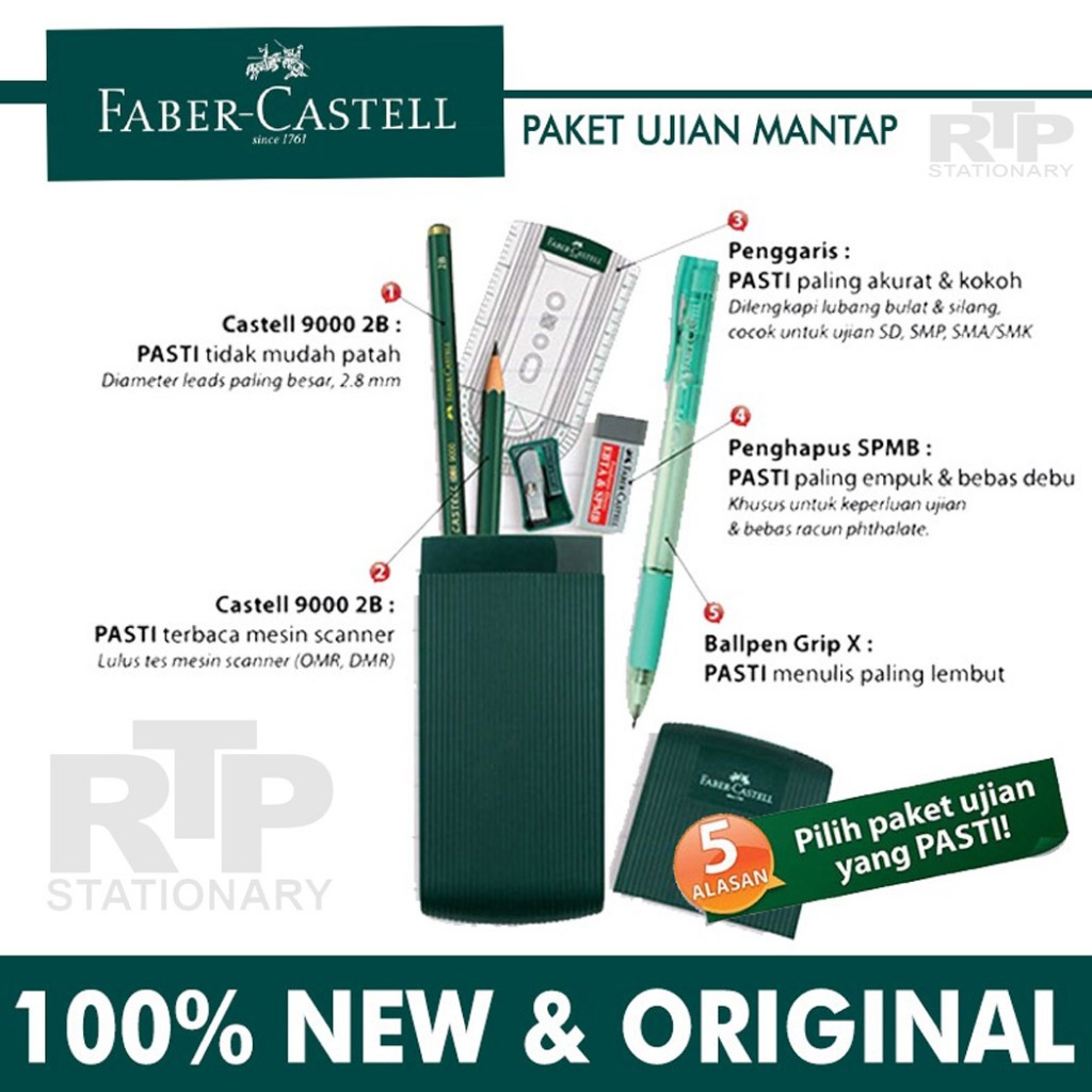 

FABER CASTELL Paket Ujian Mantap 1set