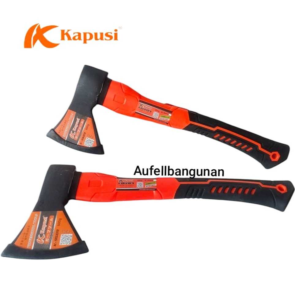 Kapak kapusi kapak belah kapak kayu gagang karet 600mg premium berkualitas