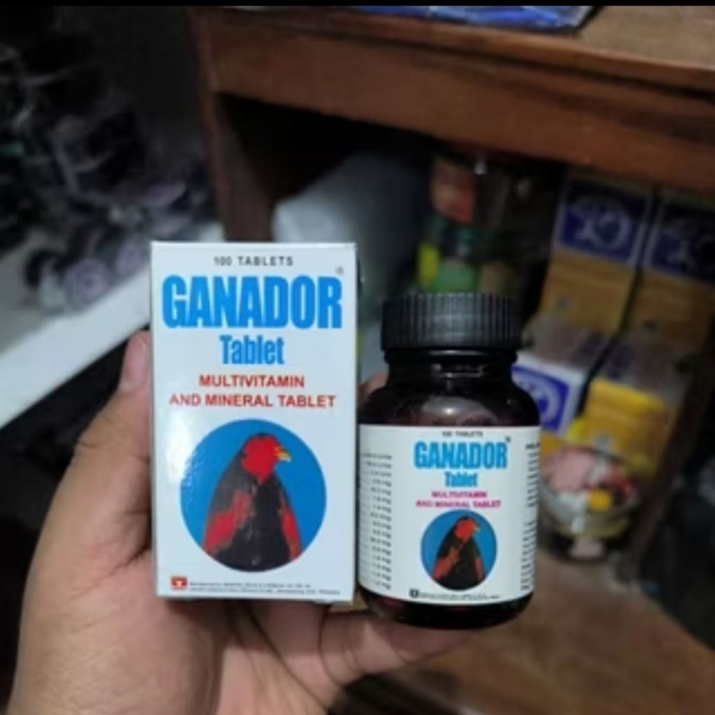 GANADOR TABLETS VITAMIN DOPING AYAM AGRESIF TARUNG