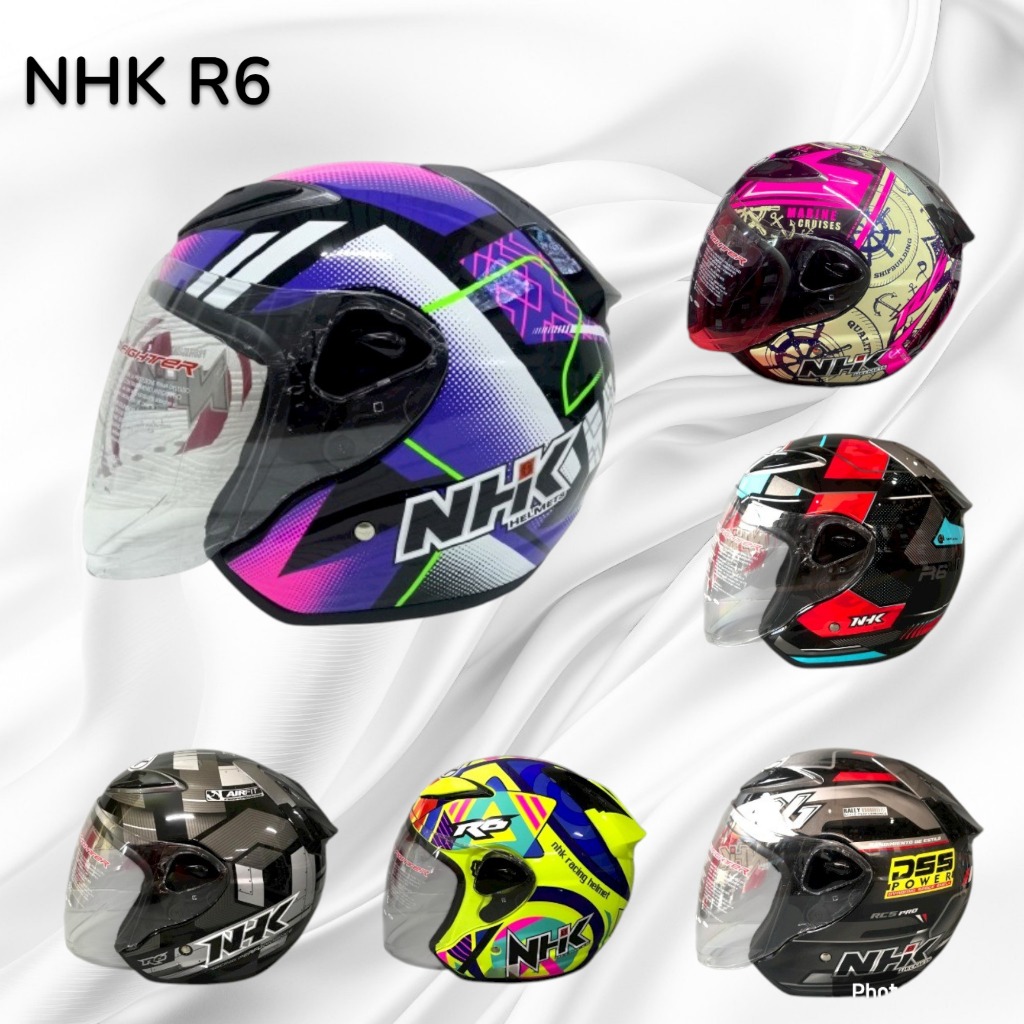 HELM NHK R6 MOTIF HELM NHK R 6 MOTIF HALF FACE