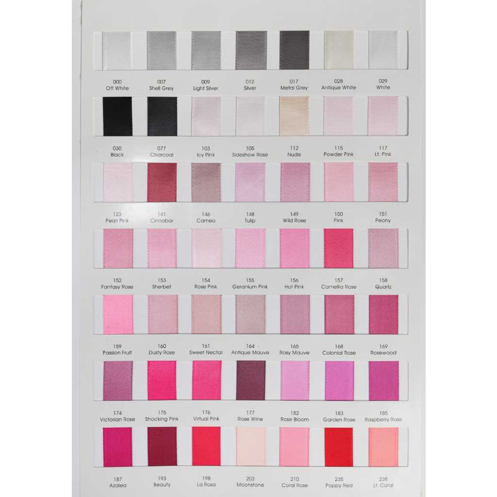 

100 Yard - 1 CM | PITA DOUBLE SATIN IMPORT PREMIUM 0.9 CM | DS 3/8" | BAGIAN 2