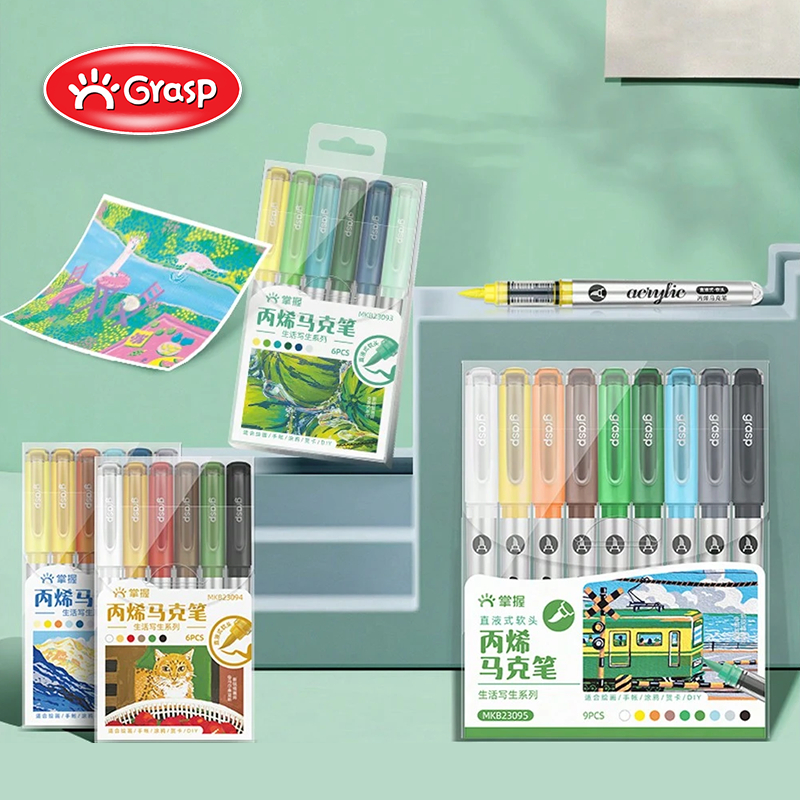 

GRASP Acrylic Paint Marker Brush Spidol Akrilik Tema Alam MW011