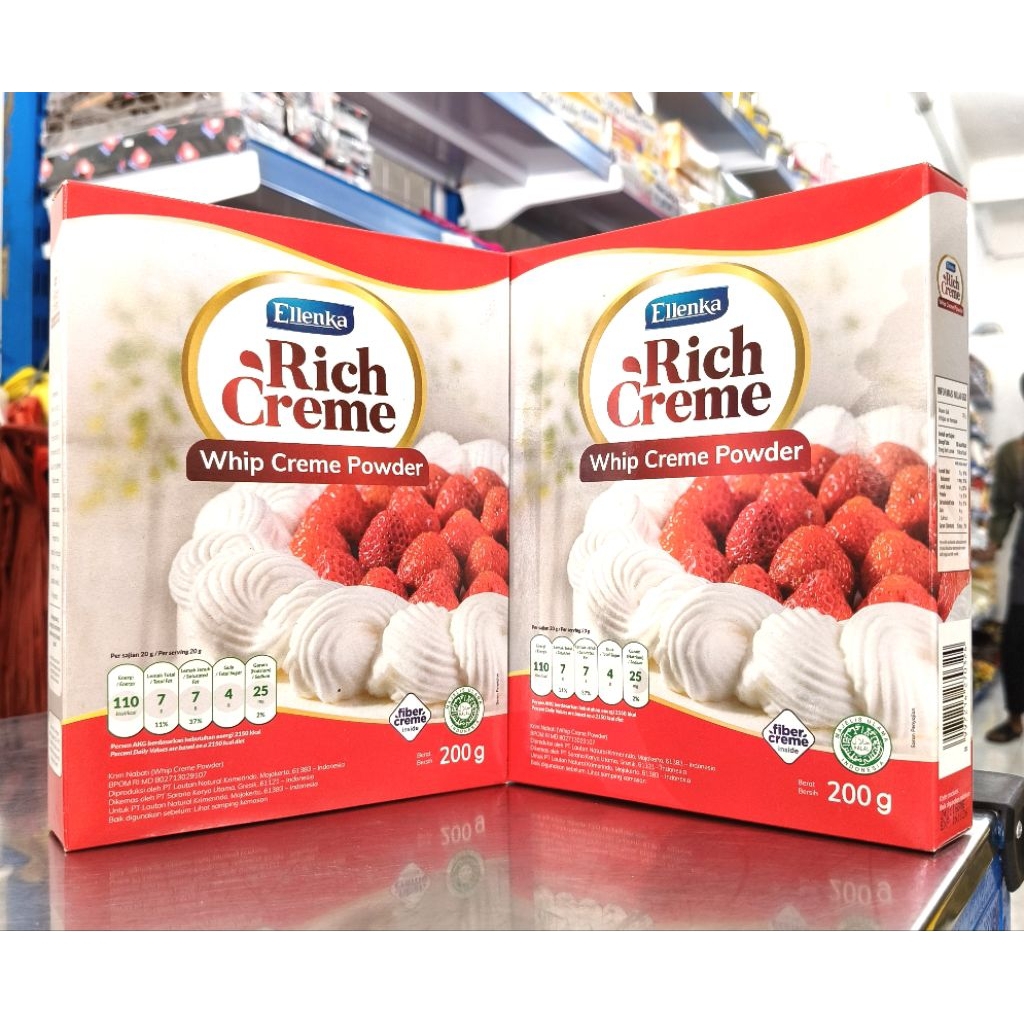 

Rich Creme Whipy 200gr/Bubuk Butter Cream/Whipy Cream Ellenka 200gr/Whip Cream Powder