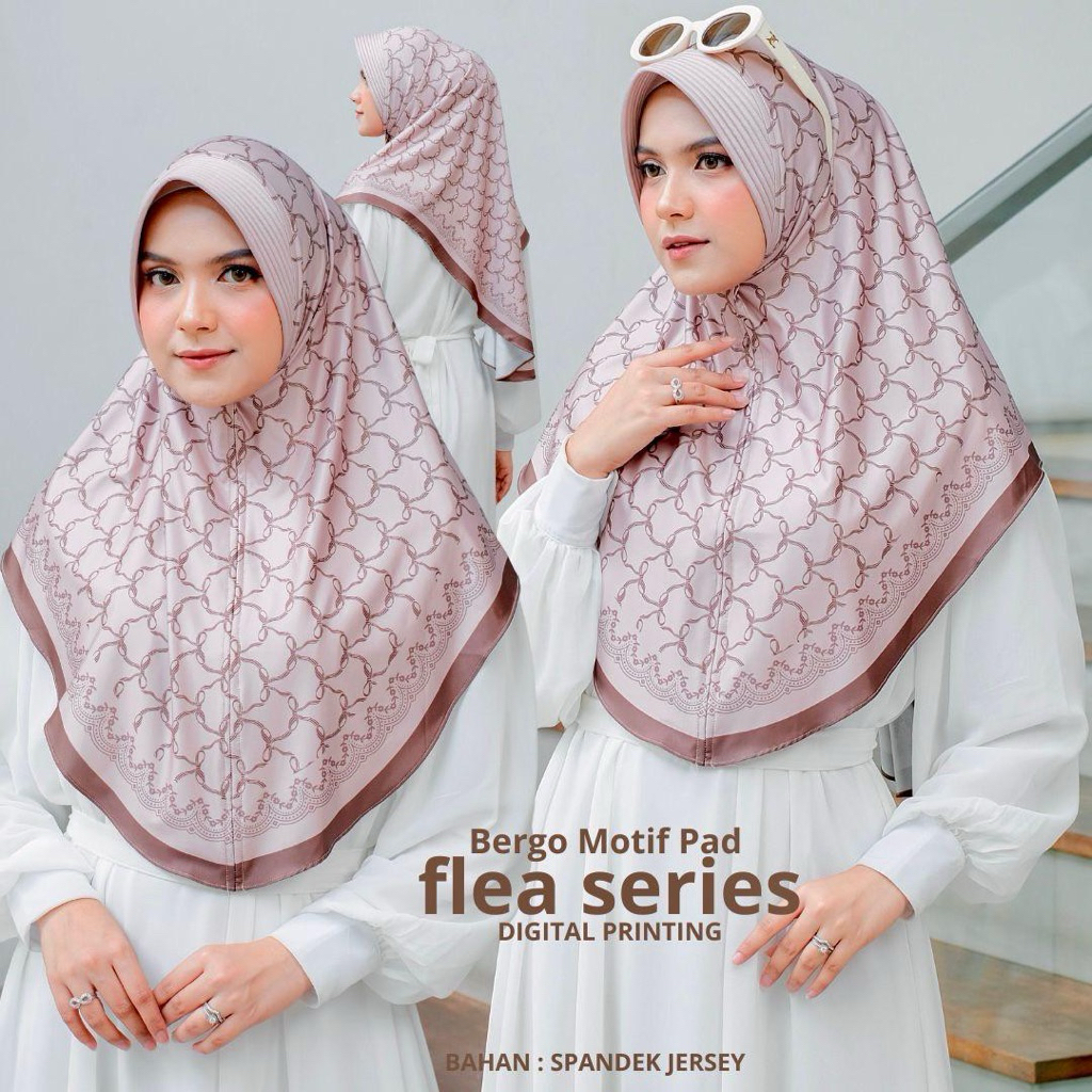 Hijab bergo/ Hijab instan/ Hijab instan motif/ Hijab motif sublime printing /Hijab motif kekinian / 