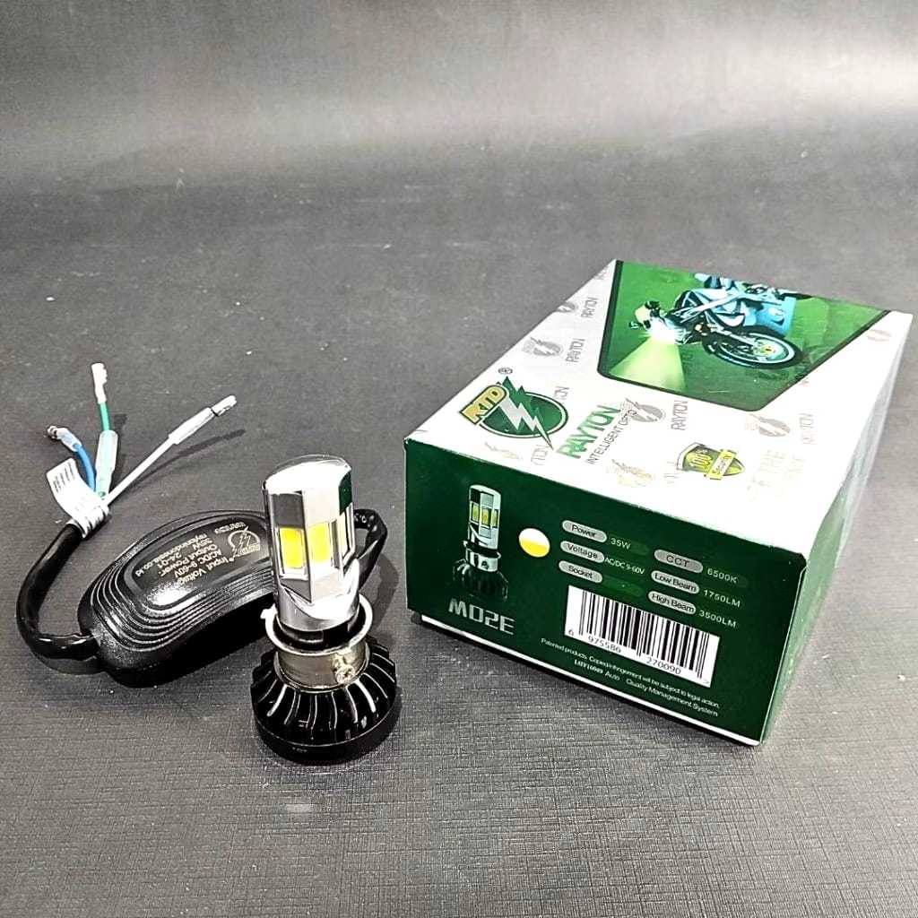 Lampu RTD 6 Sisi Lampu LED RTD Rayton MO2E Original H6 H4 35Watt Original RTD Rayton / Rtd Rayton H6