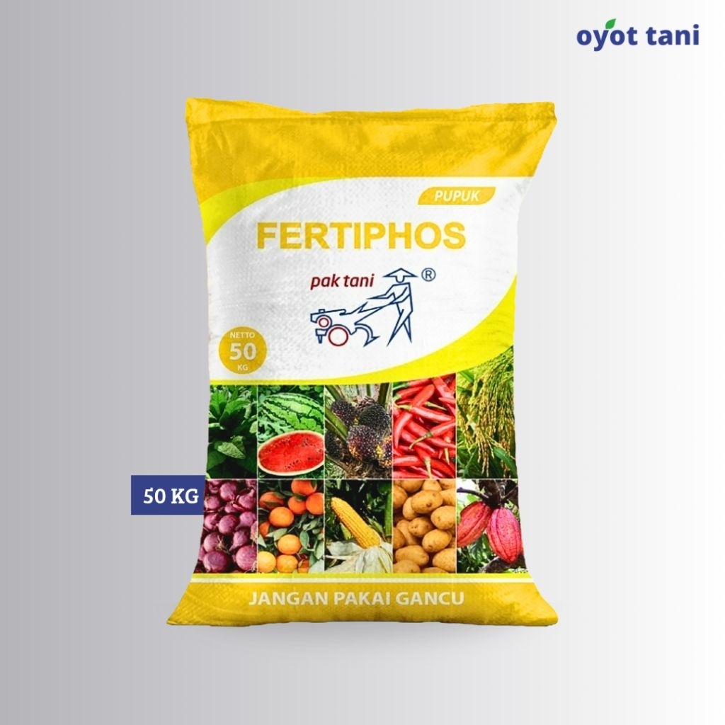 Fertiphos (Kuning) Pak Tani 50 kg (Original) | Pupuk Fosfat Lengkap Unsur Mikro & Makro | Fosfat 20%
