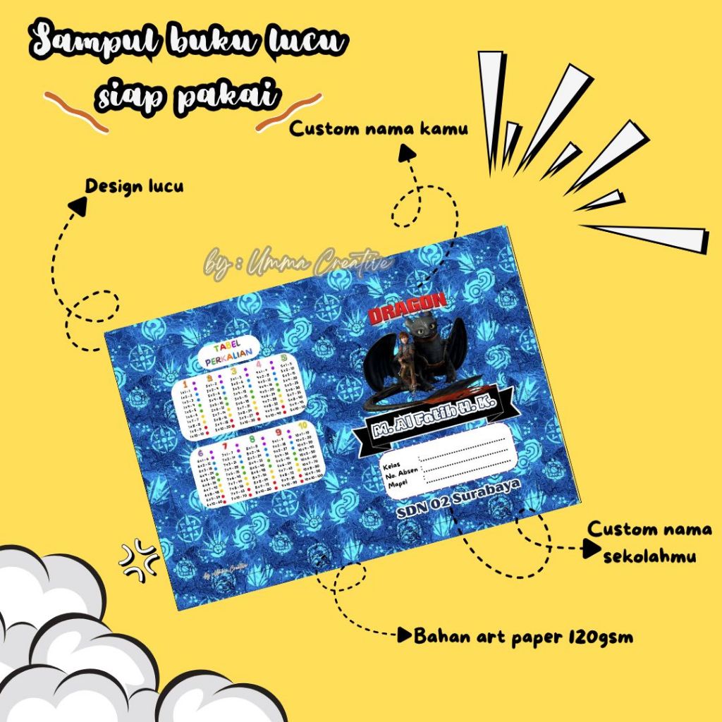 

Sampul Buku Anak Laki Laki Custom - Series B