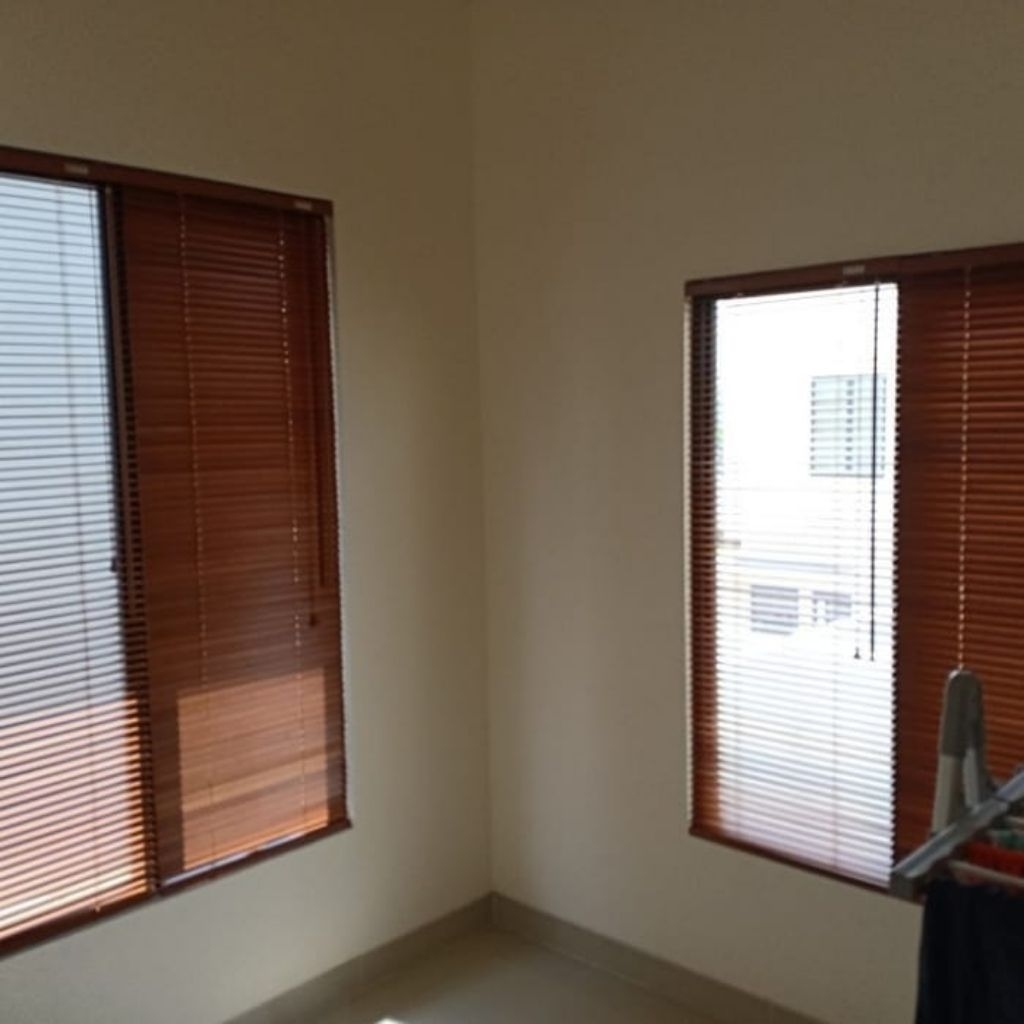 krey model serat kayu bahan almunium/tirai jendela