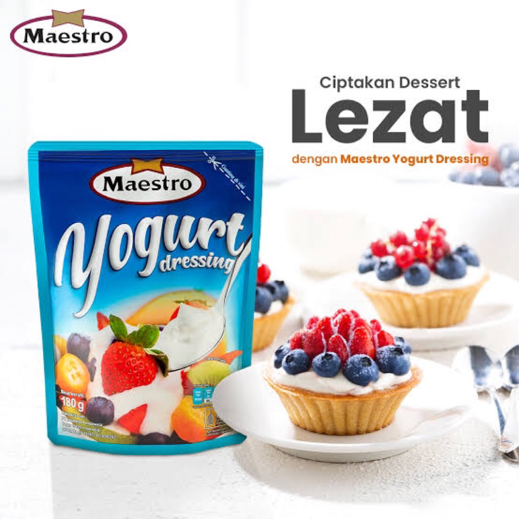 

Maestro YOGURT Dressing 180gr - Yoghurt Saus Salad Buah