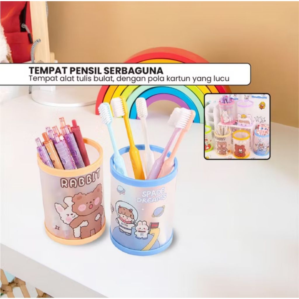

TEMPAT KOTAK PENSIL BULAT KARAKTER KARTUN SERBAGUNA | TEMPAT PENSIL KARAKTER MEJA LUCU | PEN PENCIL HOLDER BULAT TABUNG LIPAT | PENCIL CASE CARTOON