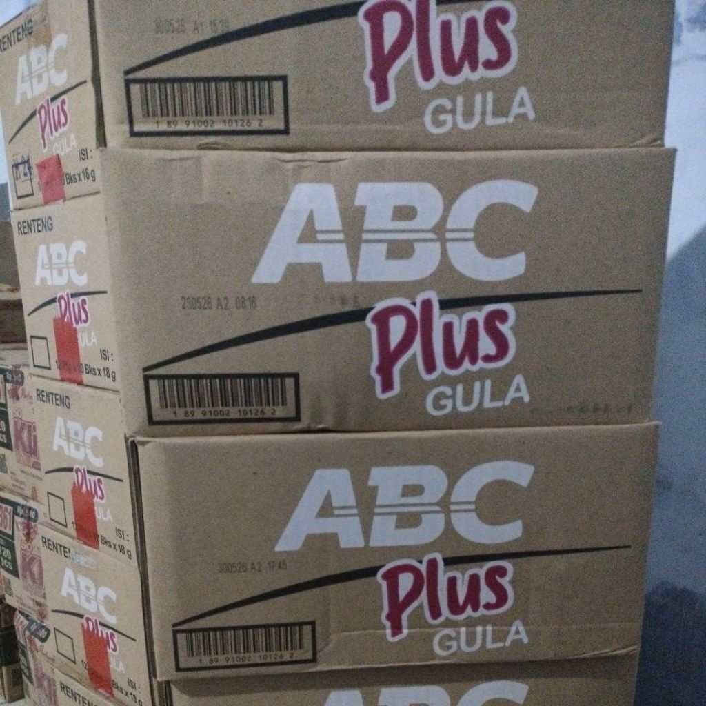 

[ 1 dus isi 120 PC ] kopi ABC plus Gula 18 g