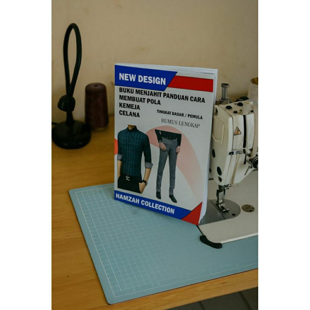 Buku menjahit panduan cara membuat pola kemeja celana (bisa request buku sesuai yang ada di deskrips
